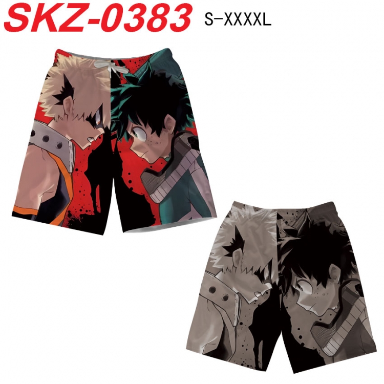 My Hero Academia Anime full-color digital printed beach shorts from S to 4XL SKZ-0383