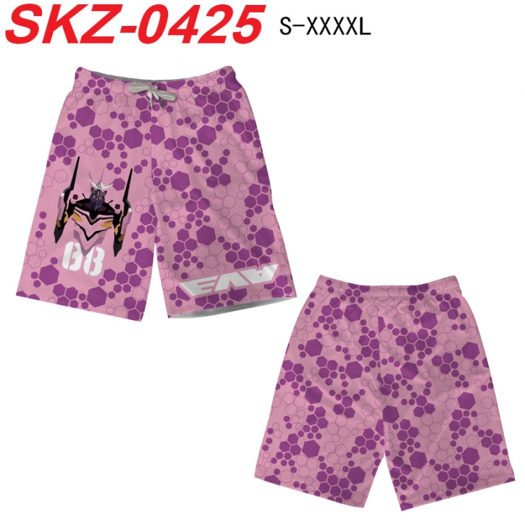 EVA Anime full-color digital printed beach shorts from S to 4XL SKZ-0425