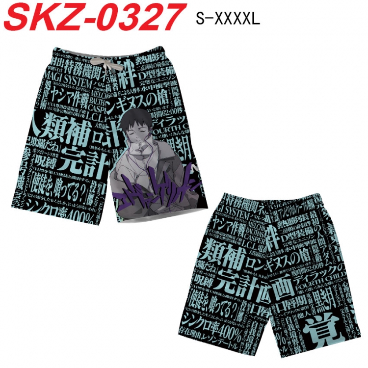 EVA Anime full-color digital printed beach shorts from S to 4XL SKZ-0327