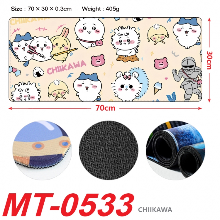 Chiikawa Anime peripheral lock edge mouse pad 70X30cm MT-0533