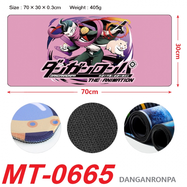 Dangan-Ronpa Anime peripheral lock edge mouse pad 70X30cm  MT-0665