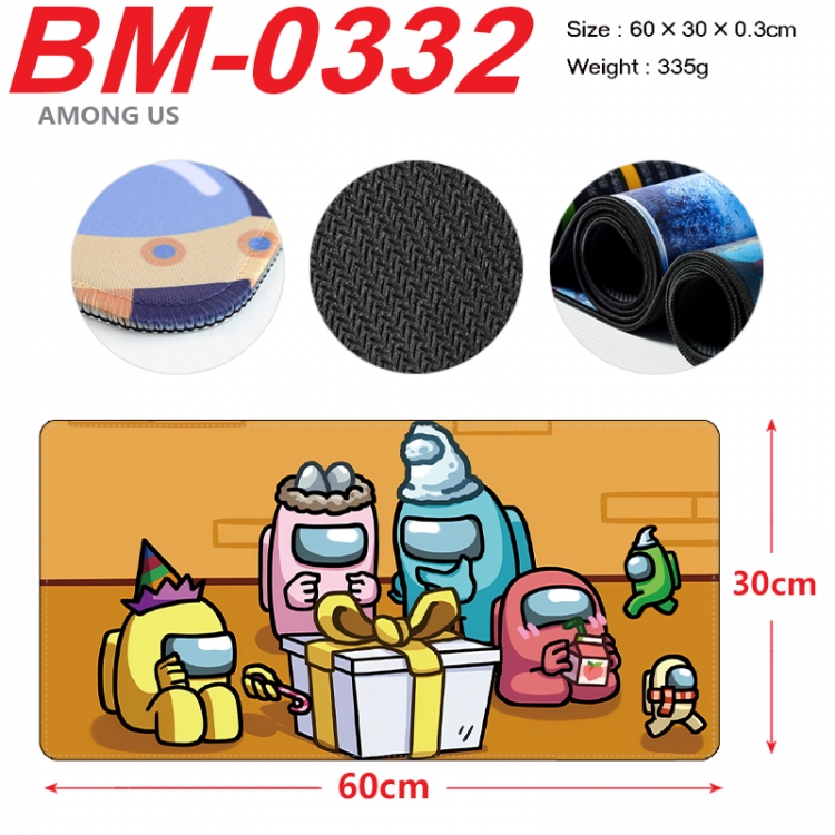 Among us Anime peripheral lock edge mouse pad 60X30cm BM-0332