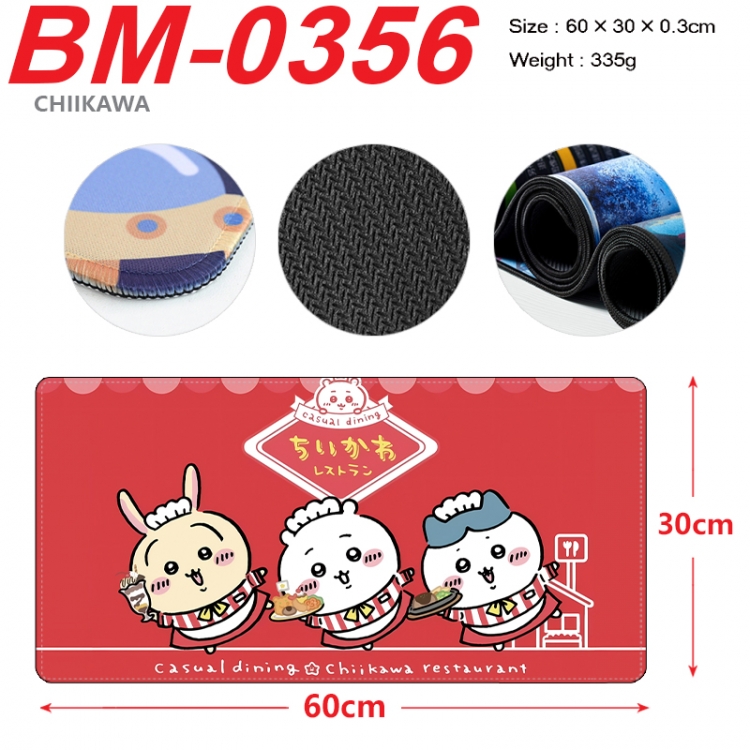 Chiikawa Anime peripheral lock edge mouse pad 60X30cm BM-0356