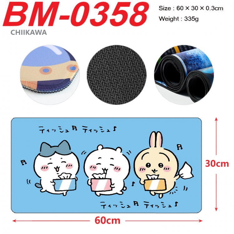 Chiikawa Anime peripheral lock edge mouse pad 60X30cm BM-0358