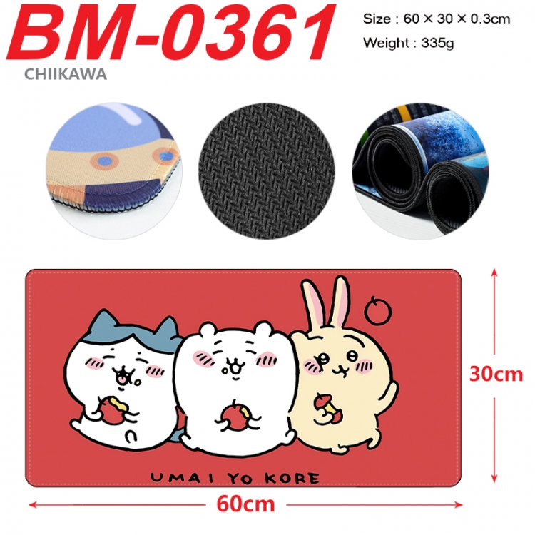 Chiikawa Anime peripheral lock edge mouse pad 60X30cm  BM-0361