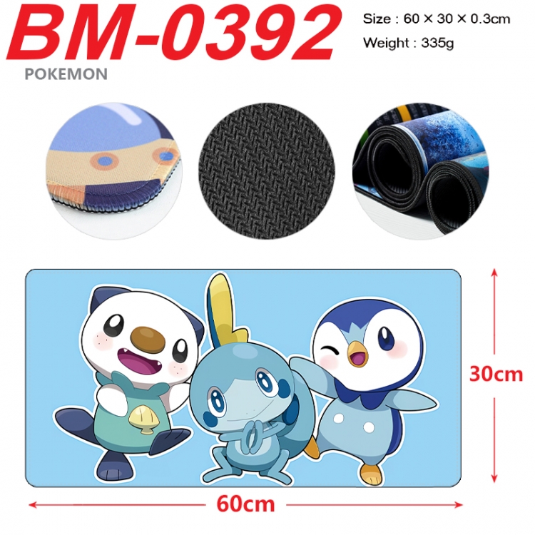 Pokemon Anime peripheral lock edge mouse pad 60X30cm BM-0392