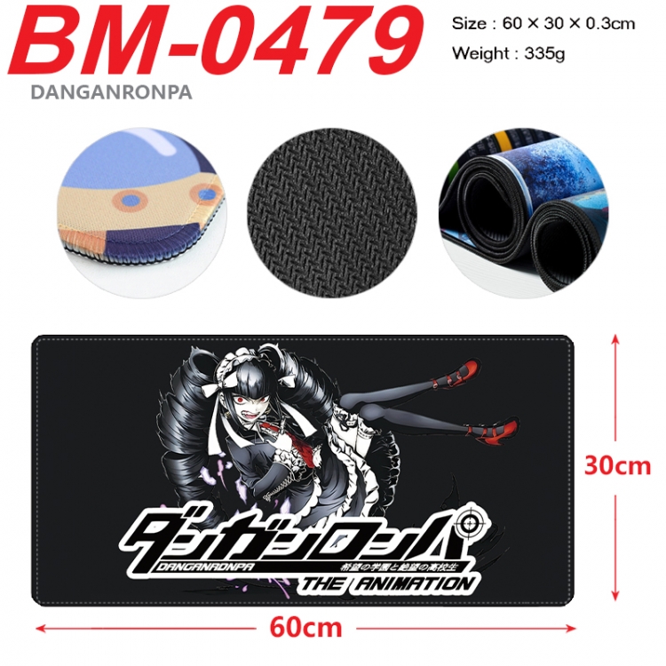 Dangan-Ronpa Anime peripheral lock edge mouse pad 60X30cm BM-0479