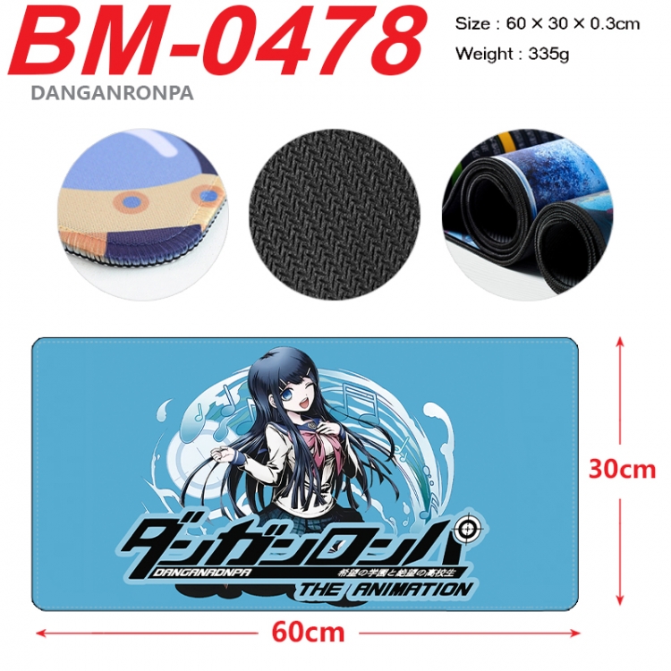 Dangan-Ronpa Anime peripheral lock edge mouse pad 60X30cm  BM-0478