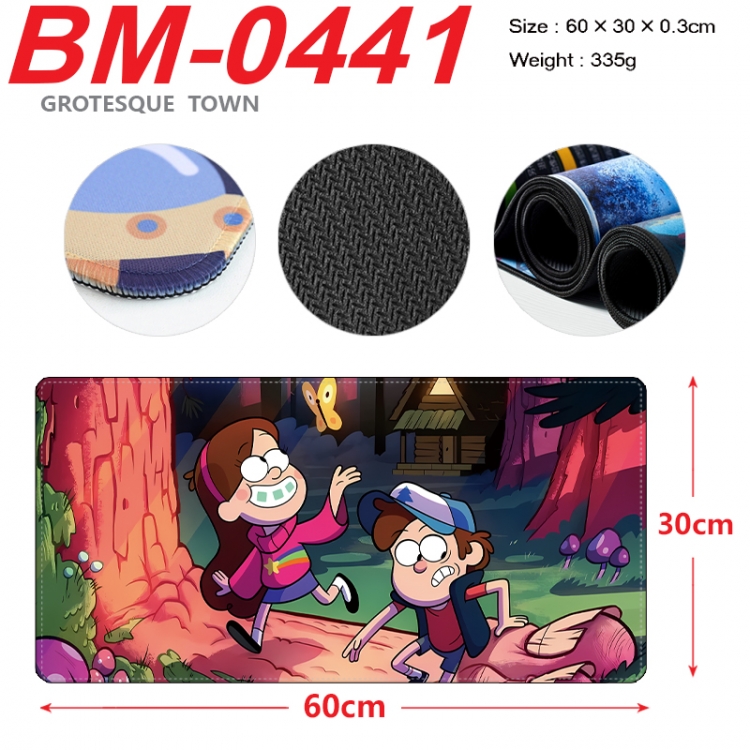 Gravity Falls Anime peripheral lock edge mouse pad 60X30cm BM-0441