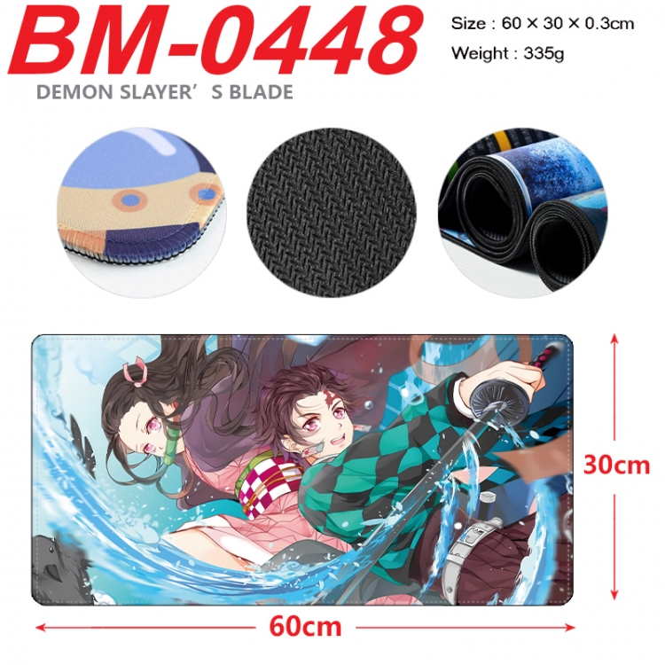 Demon Slayer Kimets Anime peripheral lock edge mouse pad 60X30cm BM-0448