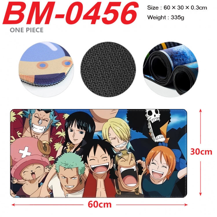 One Piece Anime peripheral lock edge mouse pad 60X30cm  BM-0456