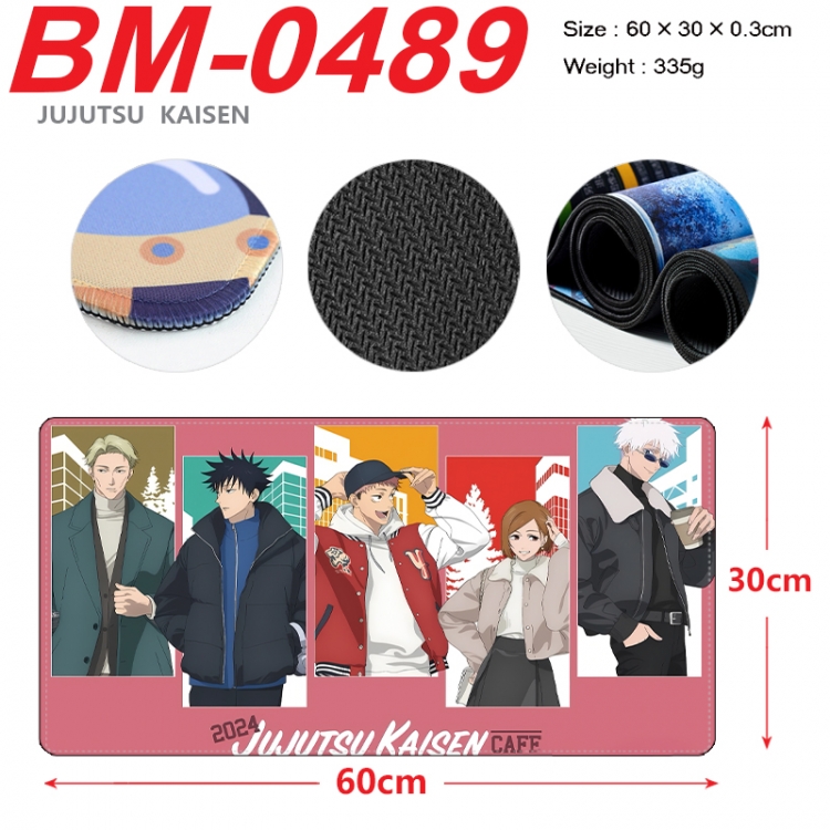 Jujutsu Kaisen Anime peripheral lock edge mouse pad 60X30cm BM-0489