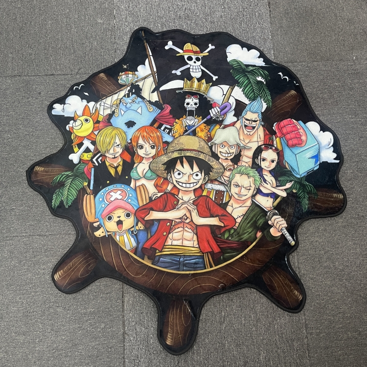 One Piece anime thick Belgian velvet anti slip carpet 1m