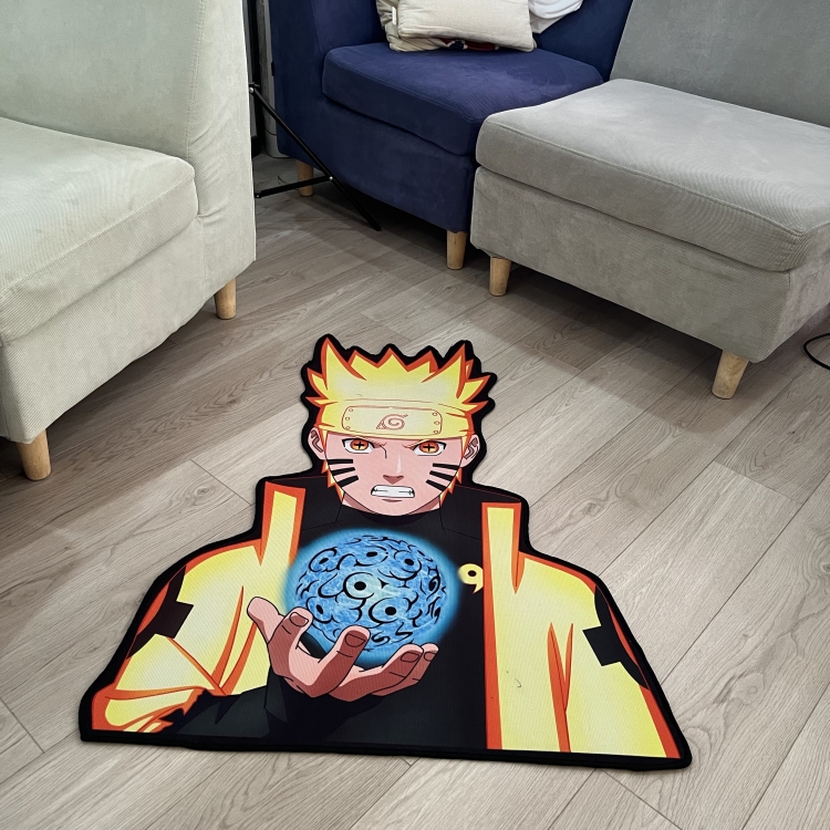 Naruto anime thick Belgian velvet anti slip carpet 1m