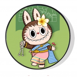 Labubu Foldable mobile phone h...