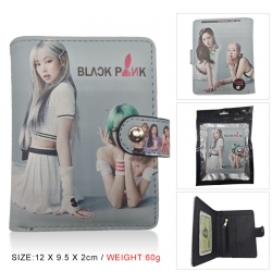 BLACKPINK PU vertical wallet s...