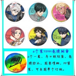 BLUE LOCK Anime round Badge Br...