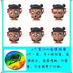 Nezha Anime round Badge Bright...