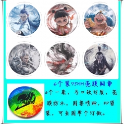 Nezha Anime round Badge Bright...