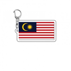 Malaysian Flag Anime Acrylic K...