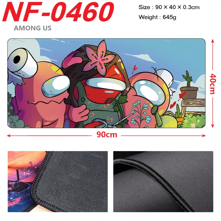 Among us Anime peripheral lock edge mouse pad 90X40cm