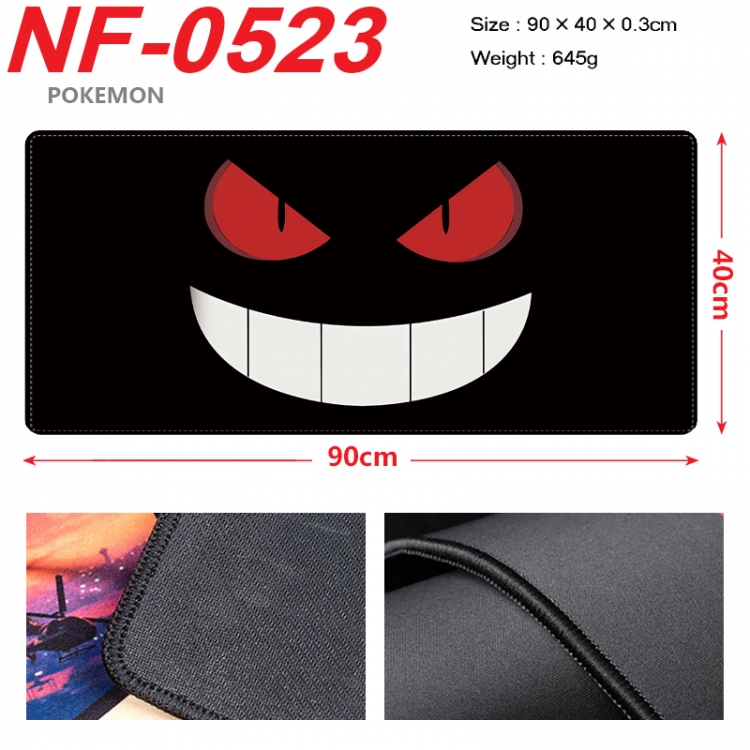 Pokemon Anime peripheral lock edge mouse pad 90X40cm  NF-0523