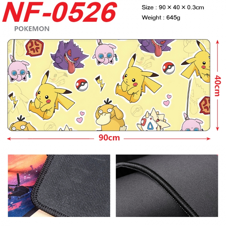 Pokemon Anime peripheral lock edge mouse pad 90X40cm   NF-0526