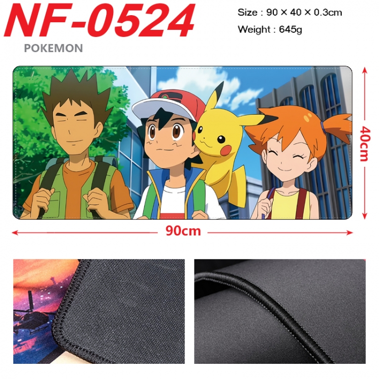 Pokemon Anime peripheral lock edge mouse pad 90X40cm  NF-0524