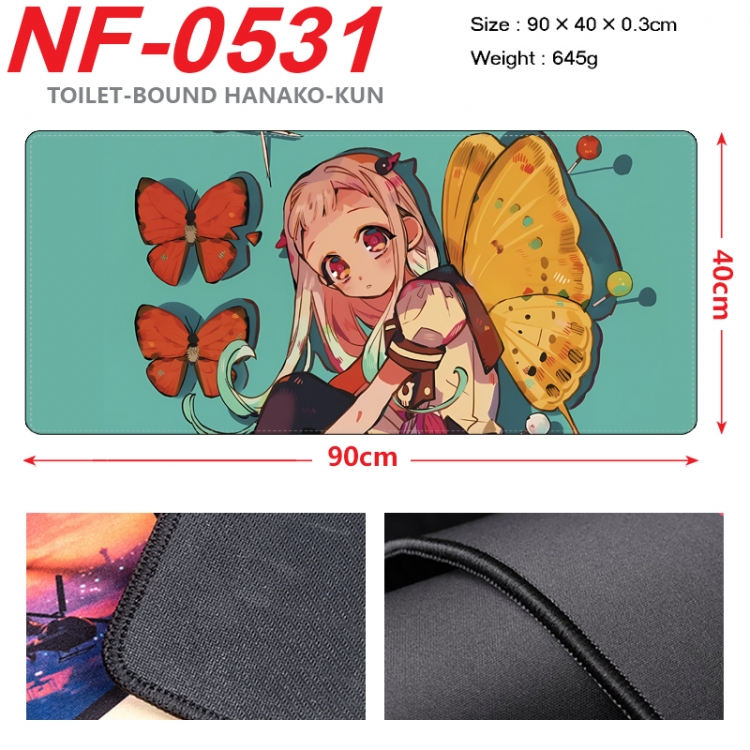 Toilet-bound Hanako-kun Anime peripheral lock edge mouse pad 90X40cm NF-0531