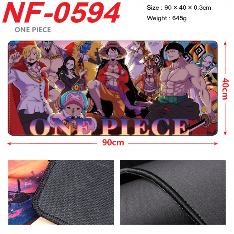 One Piece Anime peripheral lock edge mouse pad 90X40cm  NF-0594