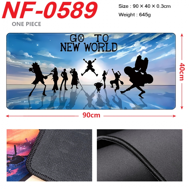 One Piece Anime peripheral lock edge mouse pad 90X40cm NF-0589