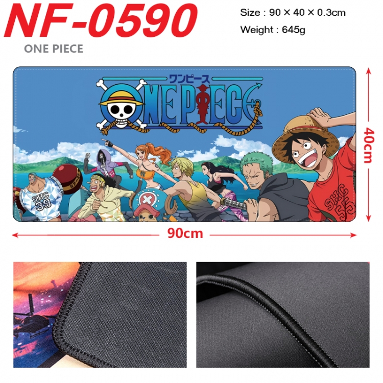 One Piece Anime peripheral lock edge mouse pad 90X40cm  NF-0590