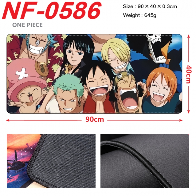 One Piece Anime peripheral lock edge mouse pad 90X40cm NF-0586