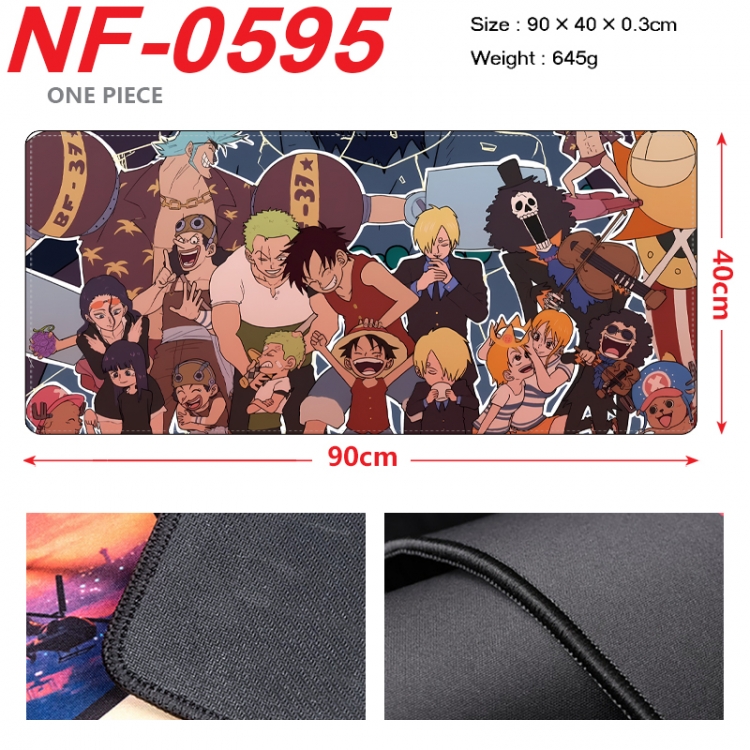 One Piece Anime peripheral lock edge mouse pad 90X40cm NF-0595