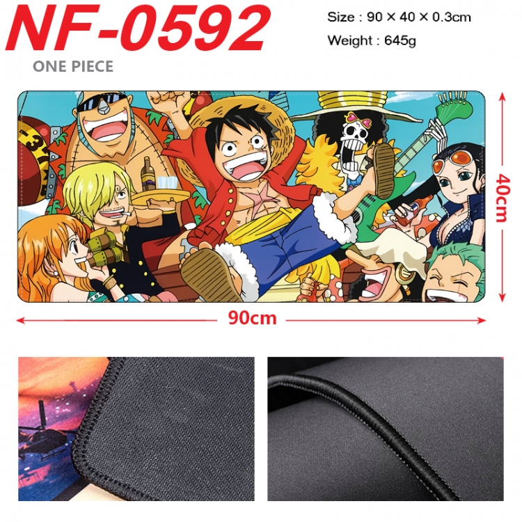 One Piece Anime peripheral lock edge mouse pad 90X40cm  NF-0592