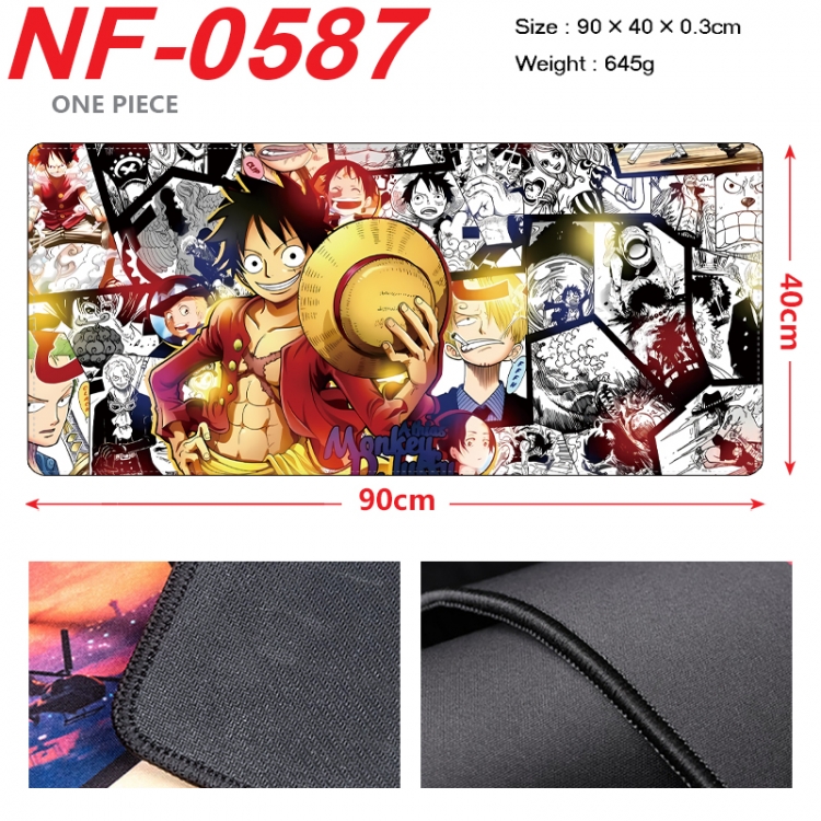 One Piece Anime peripheral lock edge mouse pad 90X40cm NF-0587