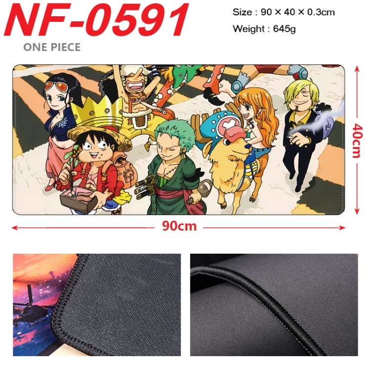 One Piece Anime peripheral lock edge mouse pad 90X40cm NF-0591
