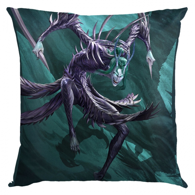 Nezha Anime square full-color pillow cushion 45X45CM NO FILLING 