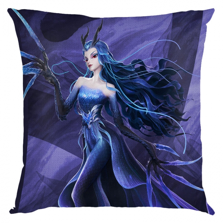 Nezha Anime square full-color pillow cushion 45X45CM NO FILLING 