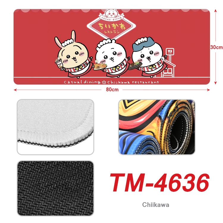 Chiikawa Anime peripheral lock edge mouse pad 80X30cm TM-4636