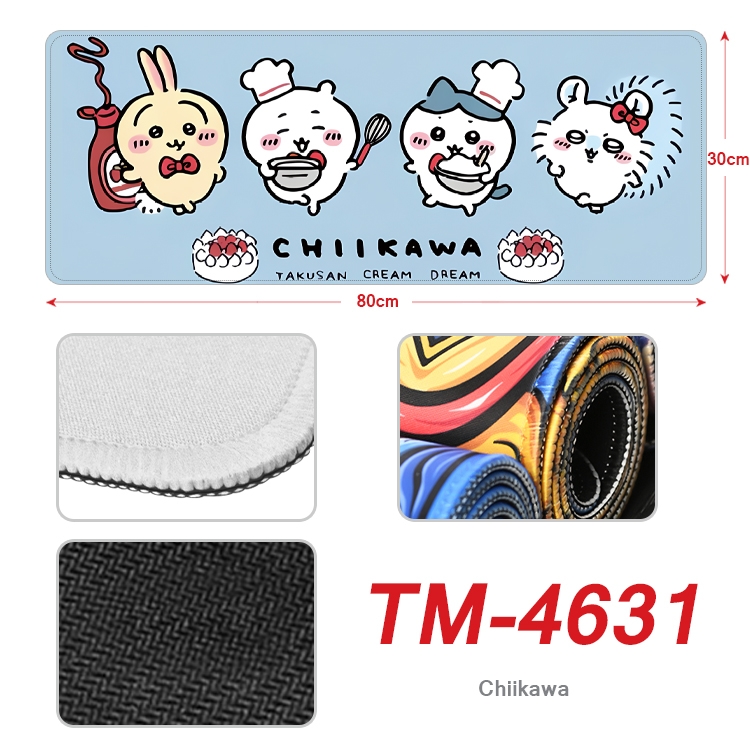 Chiikawa Anime peripheral lock edge mouse pad 80X30cm TM-4631