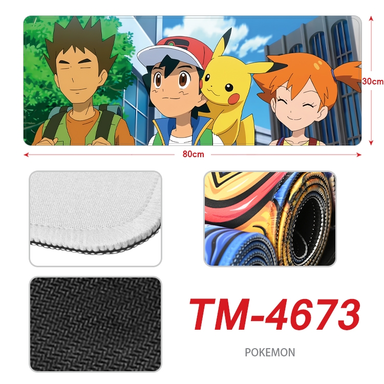 Pokemon Anime peripheral lock edge mouse pad 80X30cm TM-4673
