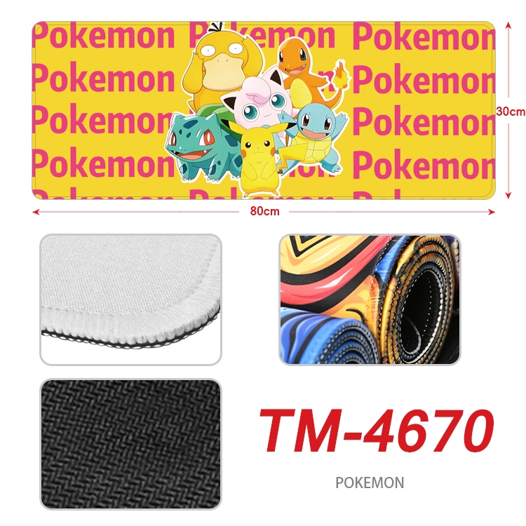 Pokemon Anime peripheral lock edge mouse pad 80X30cm TM-4670