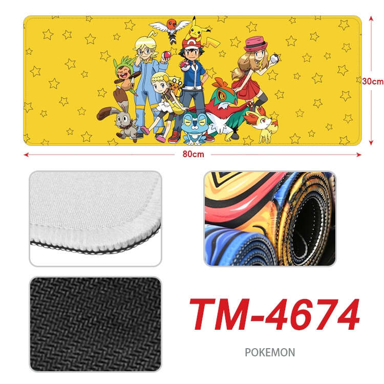 Pokemon Anime peripheral lock edge mouse pad 80X30cm TM-4674