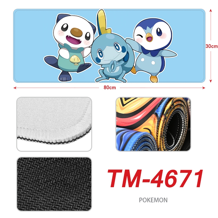 Pokemon Anime peripheral lock edge mouse pad 80X30cm TM-4671