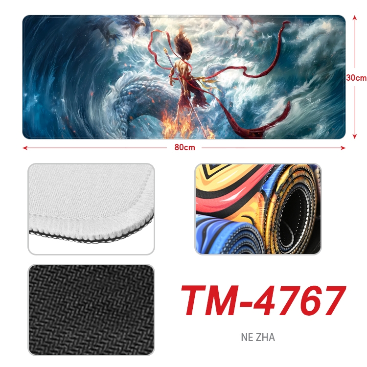 Nezha2 Anime peripheral lock edge mouse pad 80X30cm  TM-4767