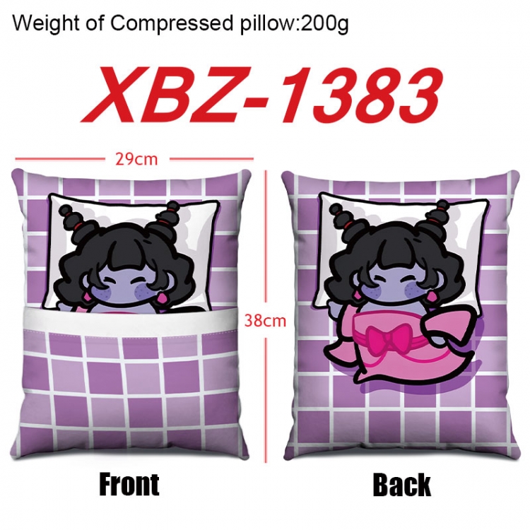 Nezha Anime Square Crystal Velvet Pillow 29X38cm XBZ-1383