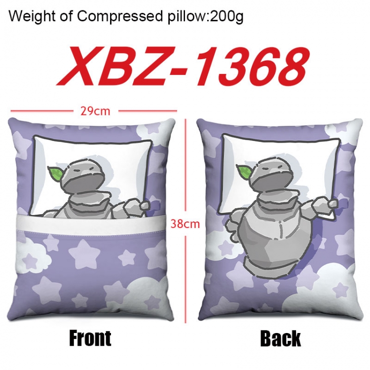 Nezha Anime Square Crystal Velvet Pillow 29X38cm XBZ-1368
