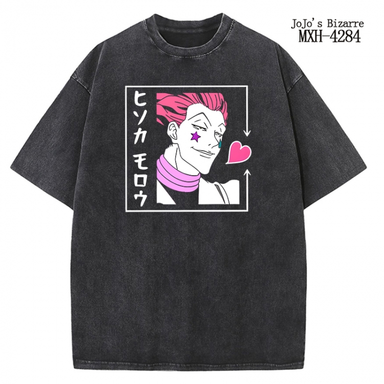 JoJos Bizarre Adventure Anime peripheral pure cotton washed and worn T-shirt from S to 2XL