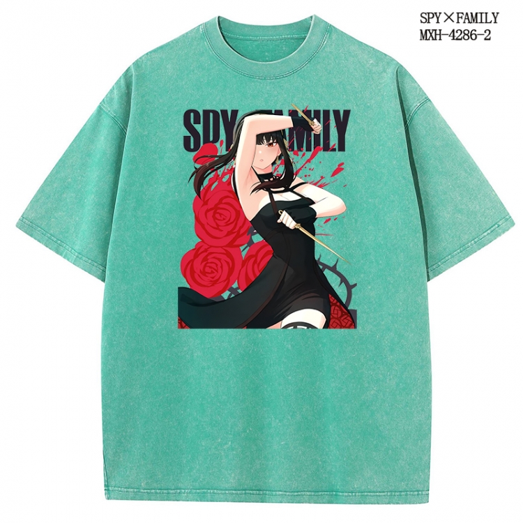 Fairy tail Anime peripheral pure cotton washed and worn T-shirt from S to 2XL MXH-4286-2